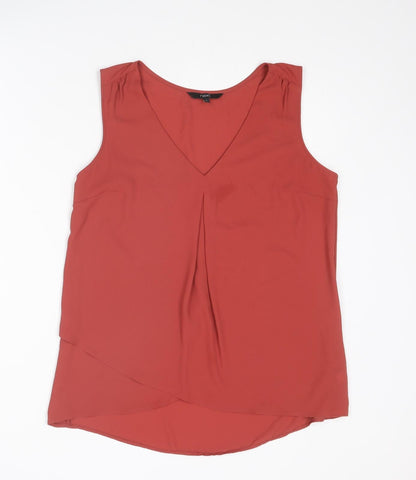 Womens UK Size 12 NEXT Red Basic Tank
