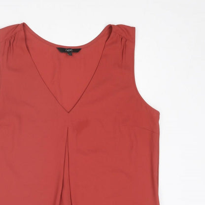 Womens UK Size 12 NEXT Red Basic Tank