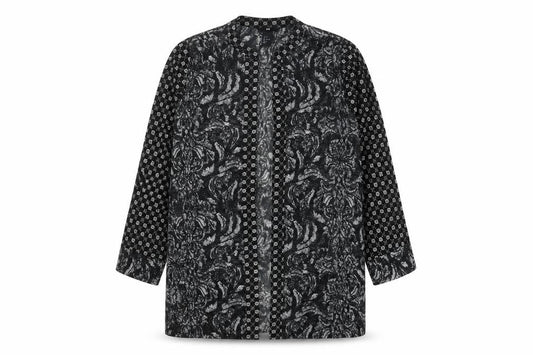 Womens UK Size 8 H&M Black Kimono Blouse