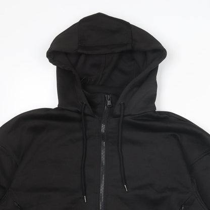 Zara Womens Black Polyester Full Zip Hoodie Size XS Zip