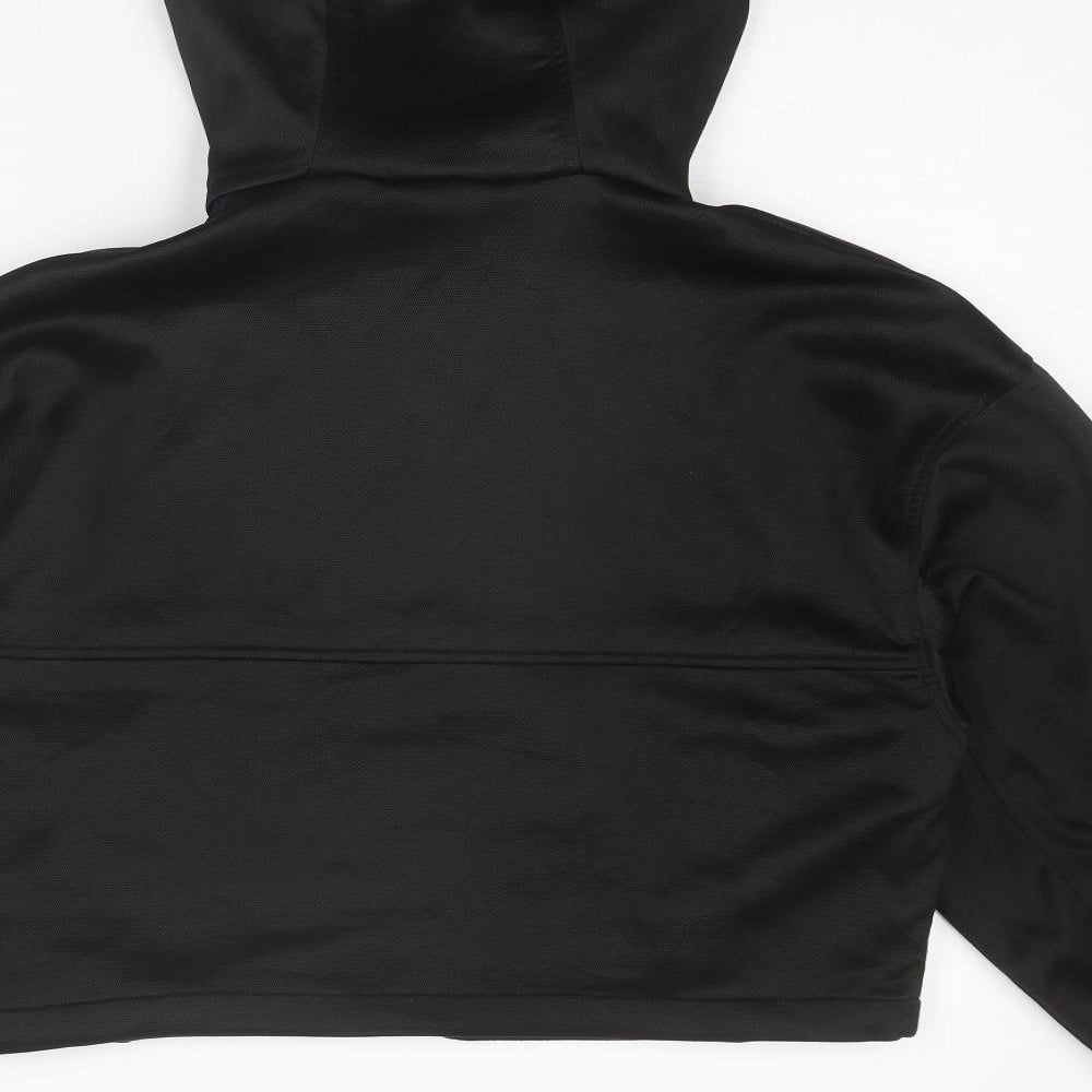 Zara Womens Black Polyester Full Zip Hoodie Size XS Zip