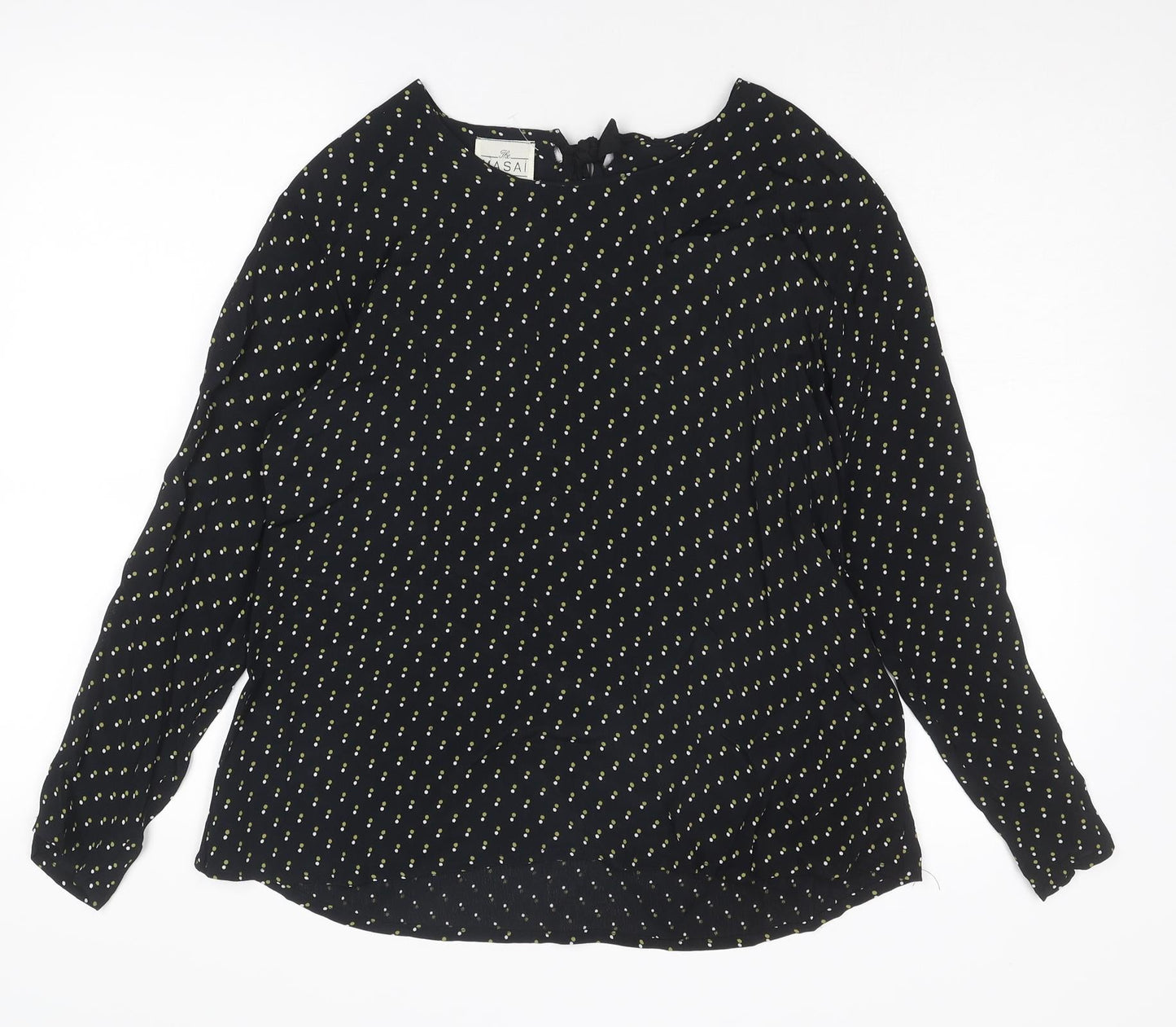Womens UK Size M Masai Black Basic Blouse