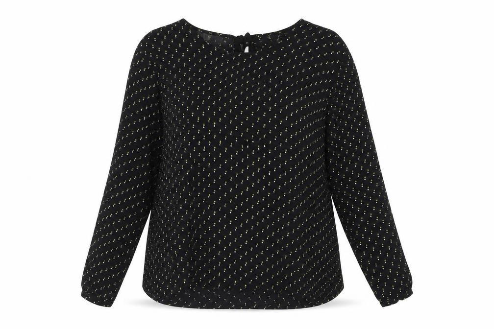 Womens UK Size M Masai Black Basic Blouse
