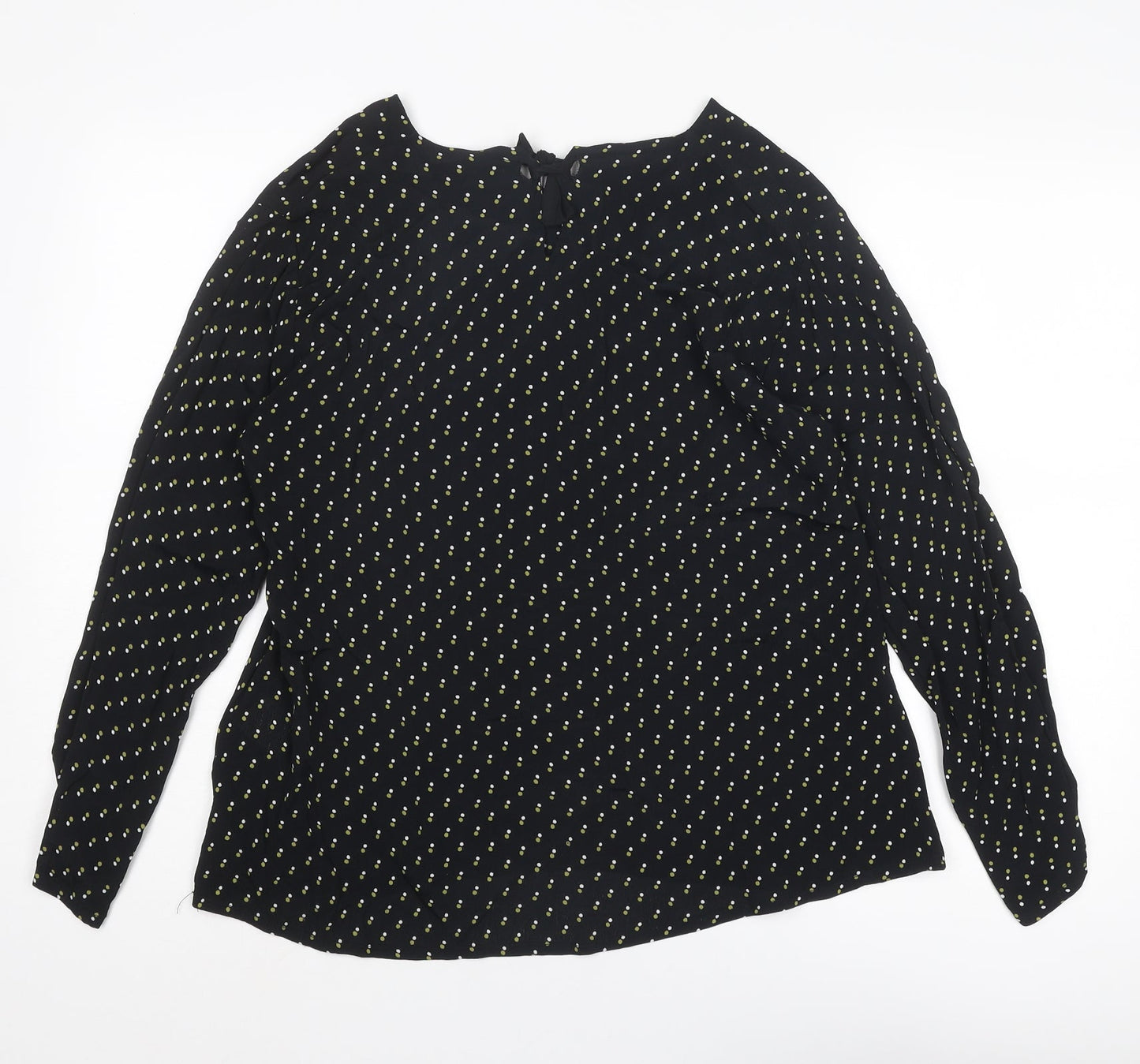 Womens UK Size M Masai Black Basic Blouse