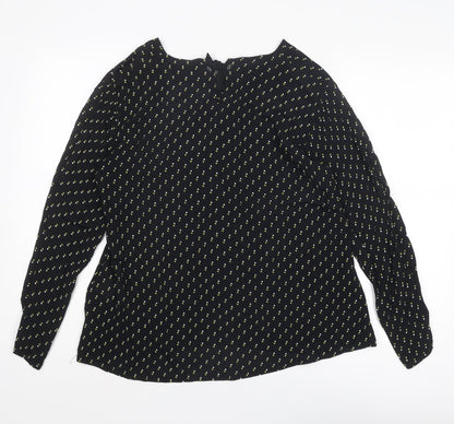 Womens UK Size M Masai Black Basic Blouse