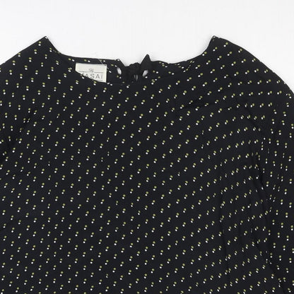 Womens UK Size M Masai Black Basic Blouse