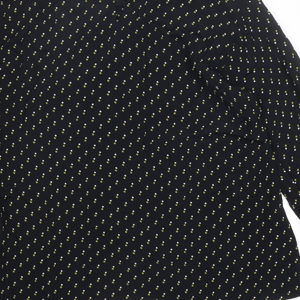 Womens UK Size M Masai Black Basic Blouse