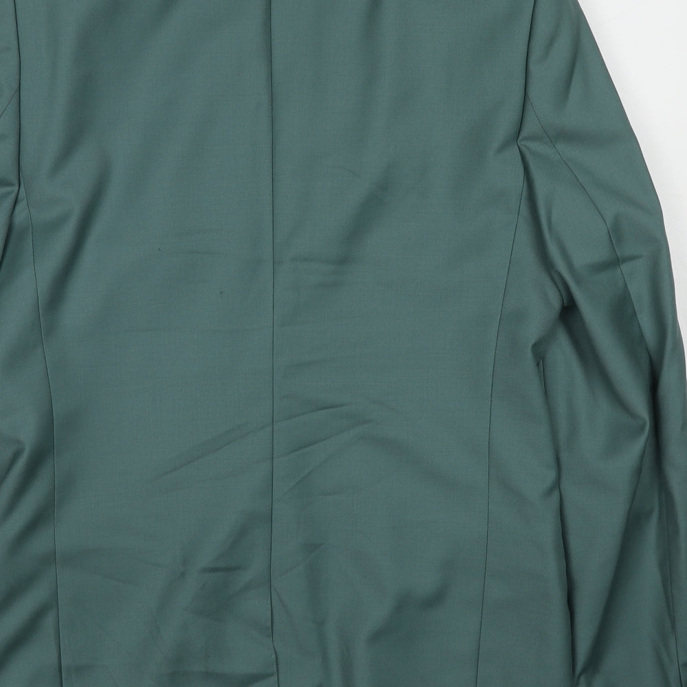 ASOS Mens Blue Wool Jacket Suit Jacket Size 38 Regular