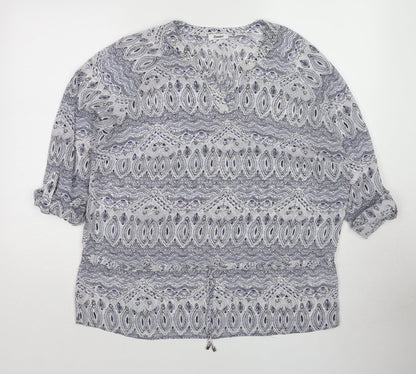 Womens UK Size 18 Damart Multicoloured Basic Blouse