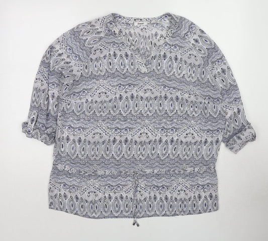 Womens UK Size 18 Damart Multicoloured Basic Blouse