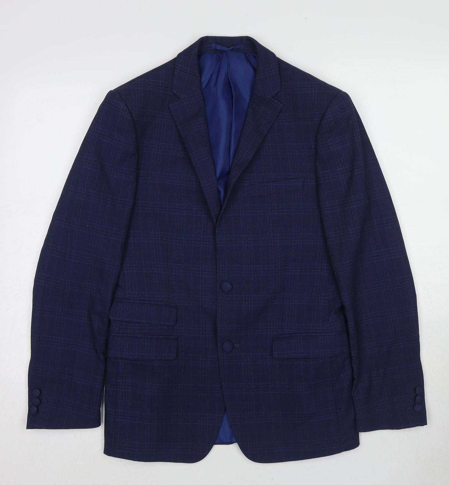 Mens UK Size 36 One Six 5ive Regular Blue Suit Jacket