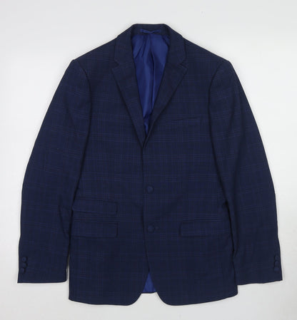 Mens UK Size 36 One Six 5ive Regular Blue Suit Jacket