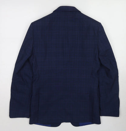 Mens UK Size 36 One Six 5ive Regular Blue Suit Jacket