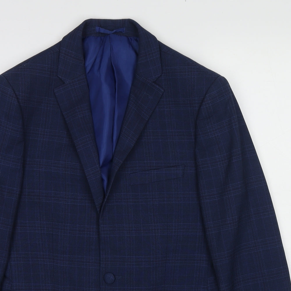 Mens UK Size 36 One Six 5ive Regular Blue Suit Jacket
