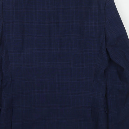 Mens UK Size 36 One Six 5ive Regular Blue Suit Jacket