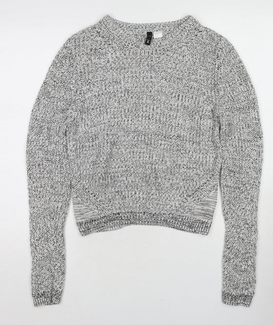 Womens UK Size S H&M Grey Pullover Jumper