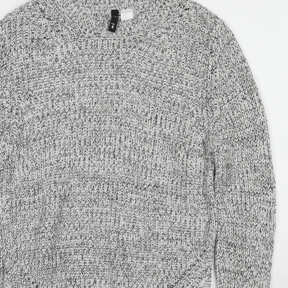 Womens UK Size S H&M Grey Pullover Jumper