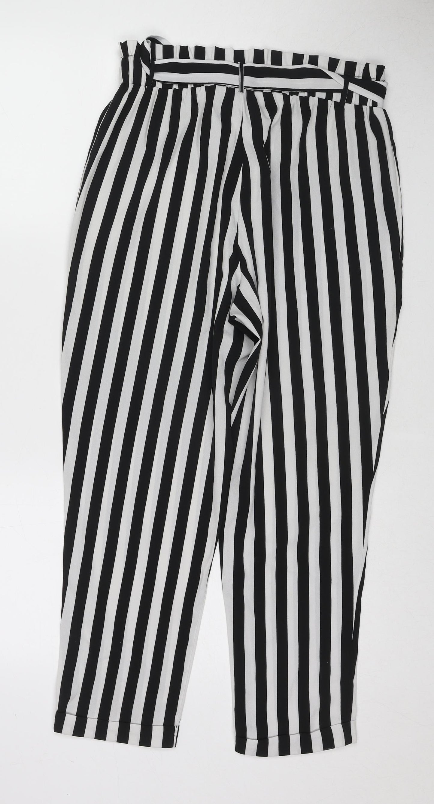 Womens UK Size M VERO MODA Regular Fit  Black Trousers