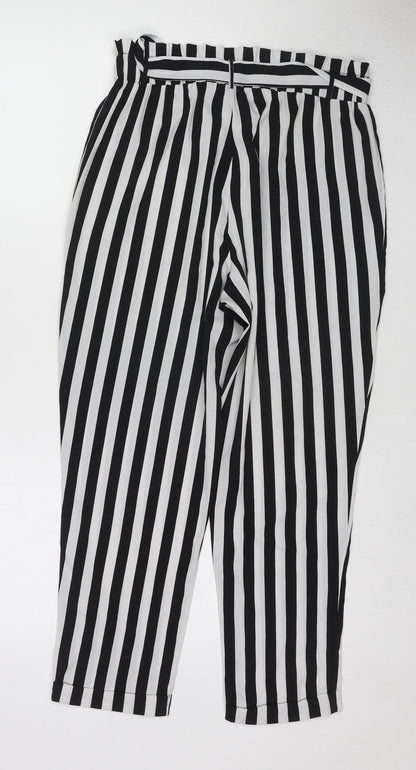 Womens UK Size M VERO MODA Regular Fit  Black Trousers