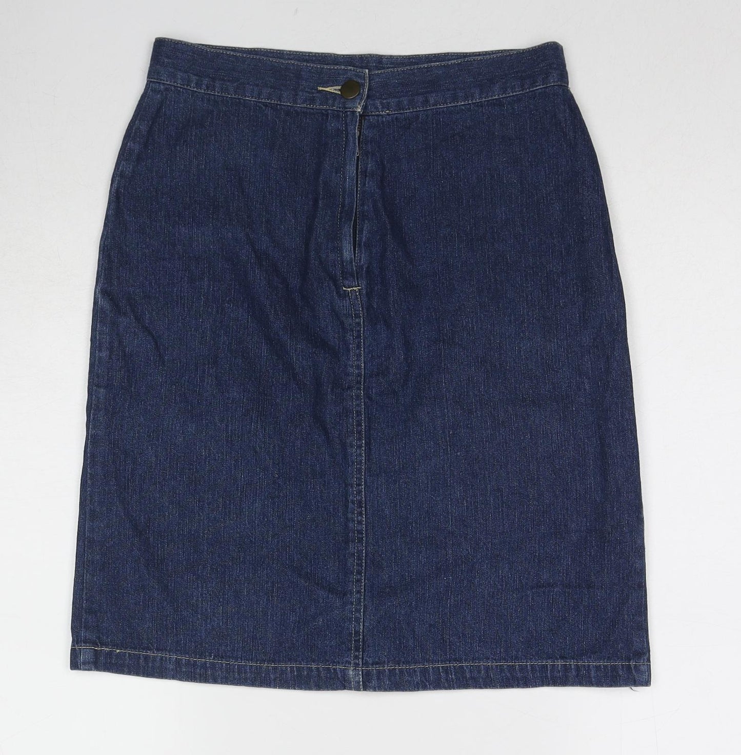 Womens UK Size 10 Topshop A-Line Denim Skirt