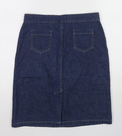 Womens UK Size 10 Topshop A-Line Denim Skirt