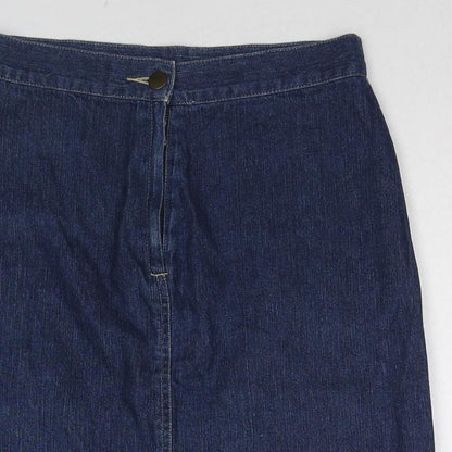 Womens UK Size 10 Topshop A-Line Denim Skirt
