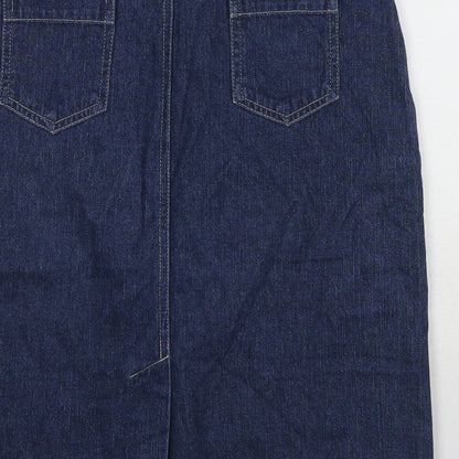 Womens UK Size 10 Topshop A-Line Denim Skirt