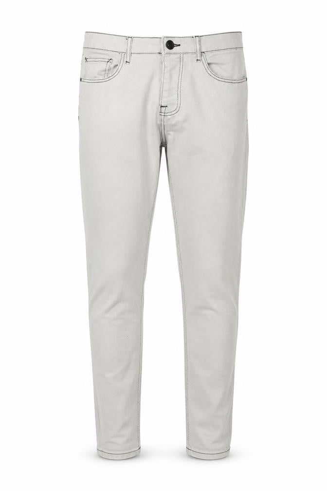 Mens UK Size 32 in Denim & Co. Regular Fit Skinny Grey Jeans