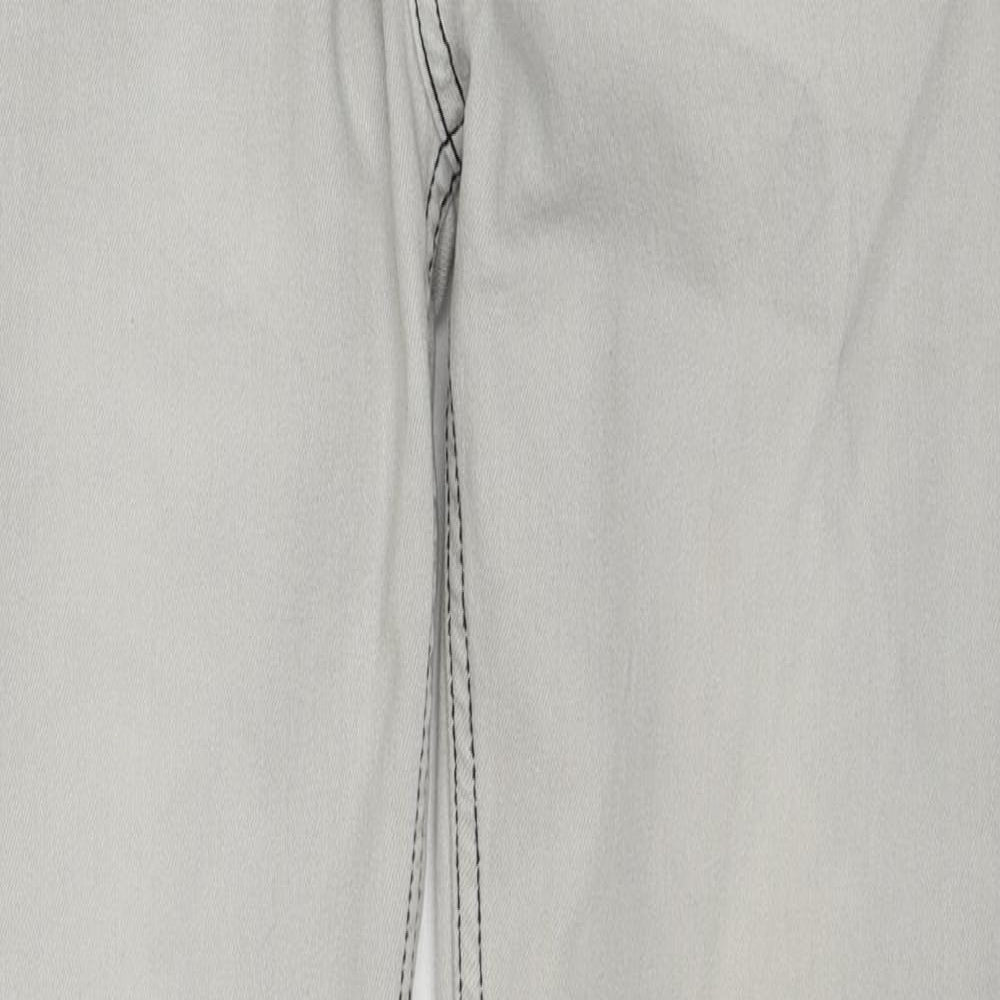 Denim & Co. Mens Grey Cotton Skinny Jeans Size 32 in L30 in Regular Zip