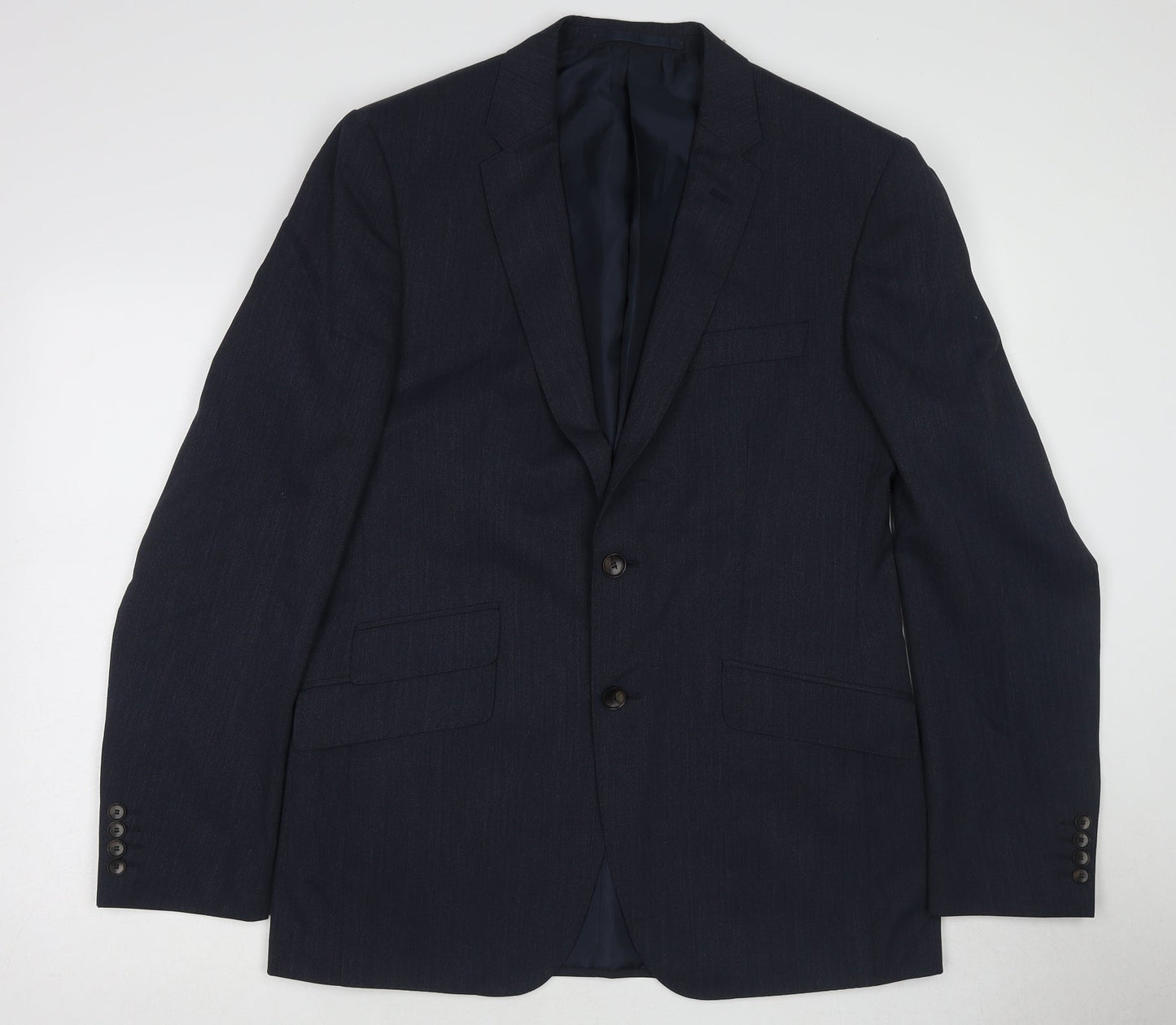 Mens UK Size 44 Marks and Spencer Regular Blue Suit Jacket