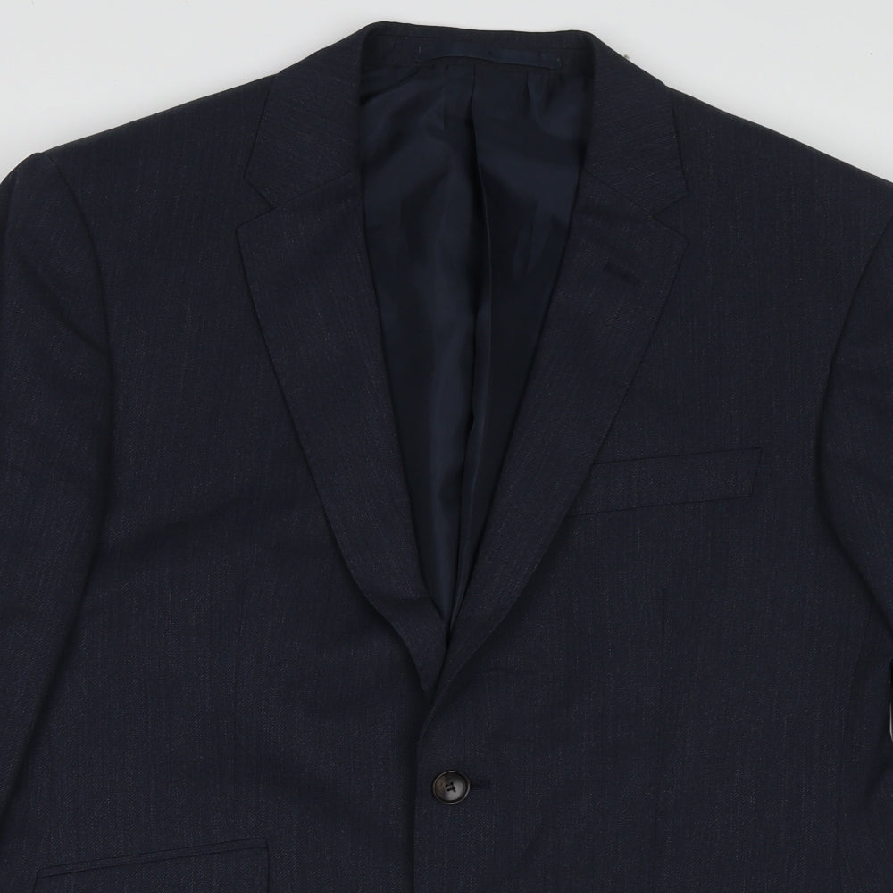Mens UK Size 44 Marks and Spencer Regular Blue Suit Jacket