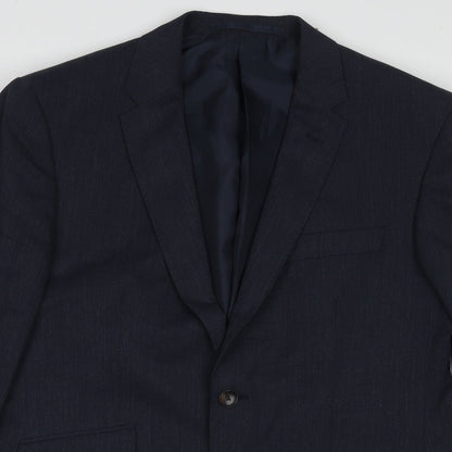 Mens UK Size 44 Marks and Spencer Regular Blue Suit Jacket