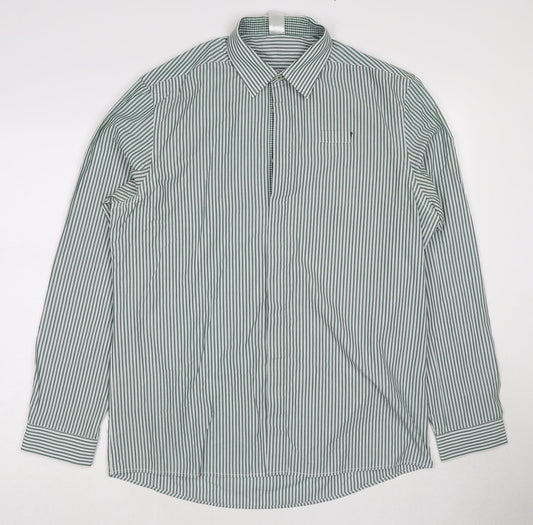 Womens UK Size 16 Dimensions Green Basic Button-Up