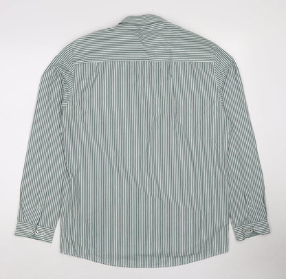 Womens UK Size 16 Dimensions Green Basic Button-Up