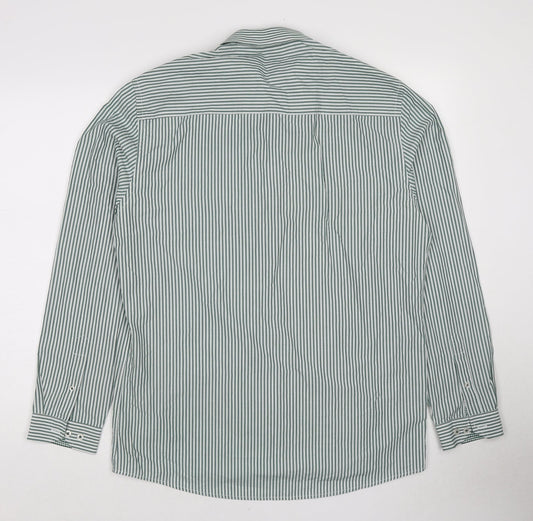Womens UK Size 16 Dimensions Green Basic Button-Up