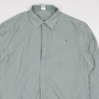 Womens UK Size 16 Dimensions Green Basic Button-Up