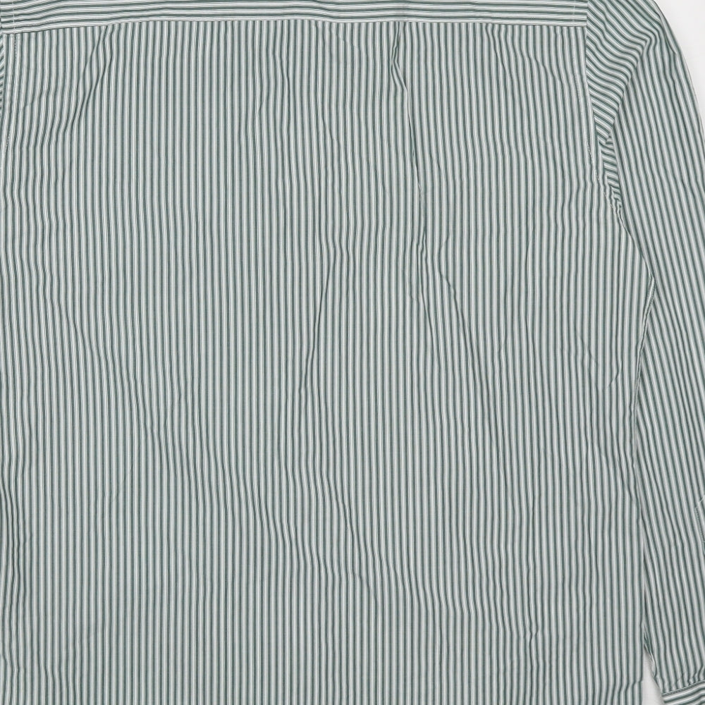 Womens UK Size 16 Dimensions Green Basic Button-Up