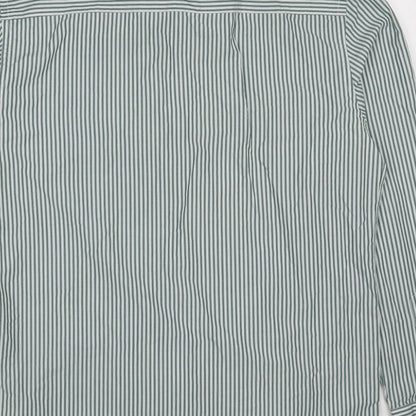 Womens UK Size 16 Dimensions Green Basic Button-Up