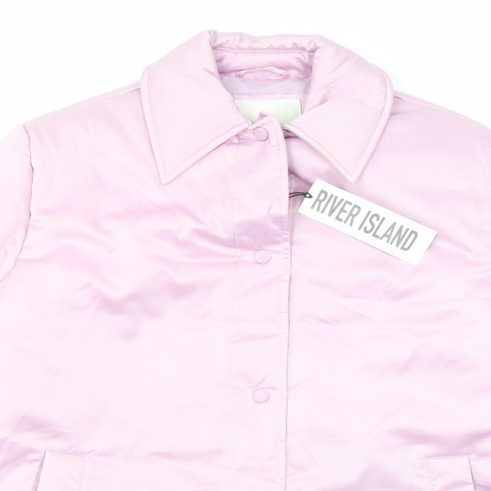 Womens UK Size S River Island Pink Jacket