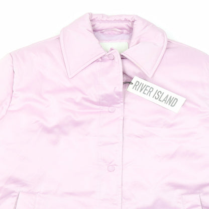 Womens UK Size S River Island Pink Jacket