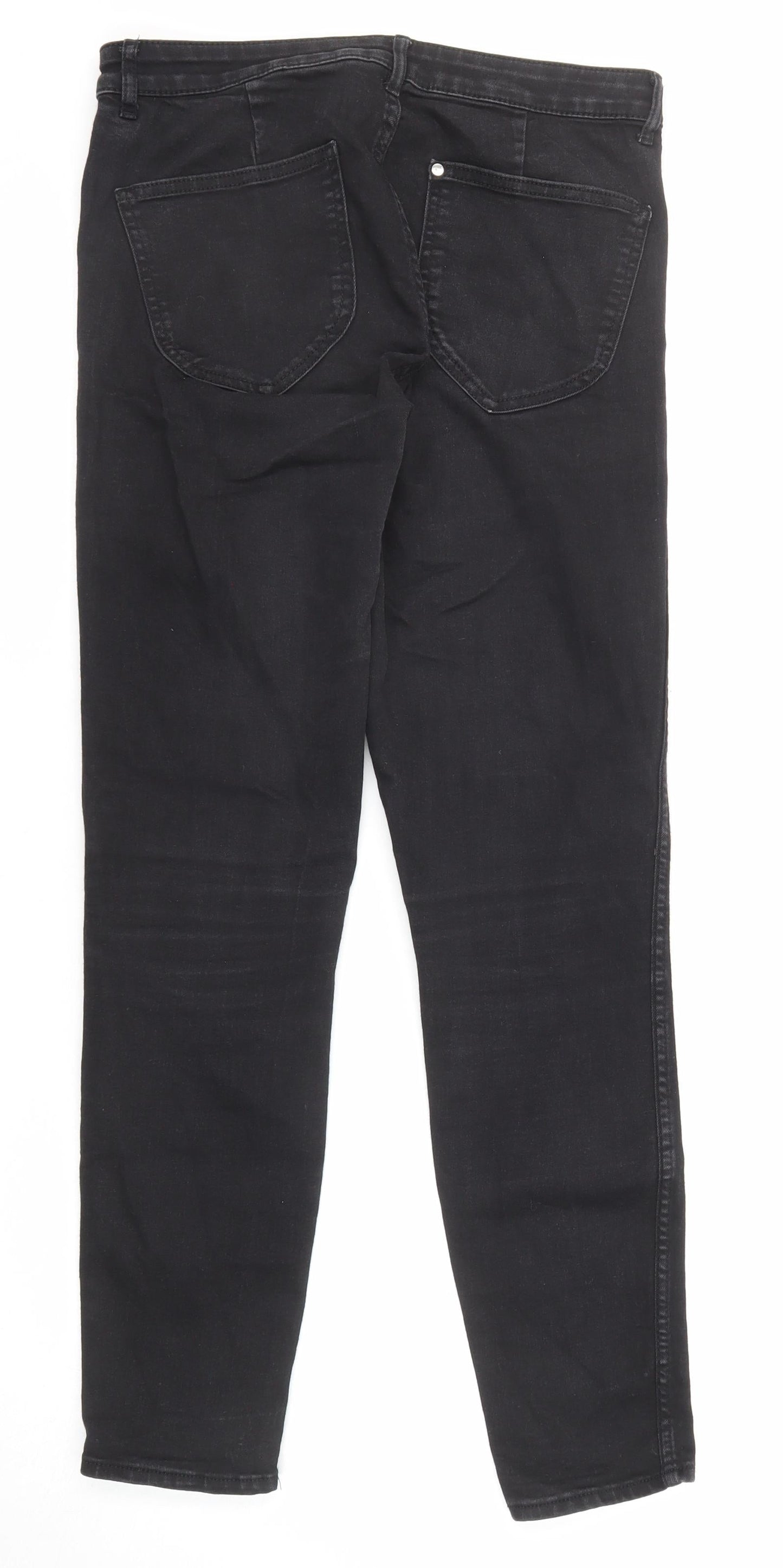 Womens UK Size 27 in H&M Regular Fit Skinny Black Jeans