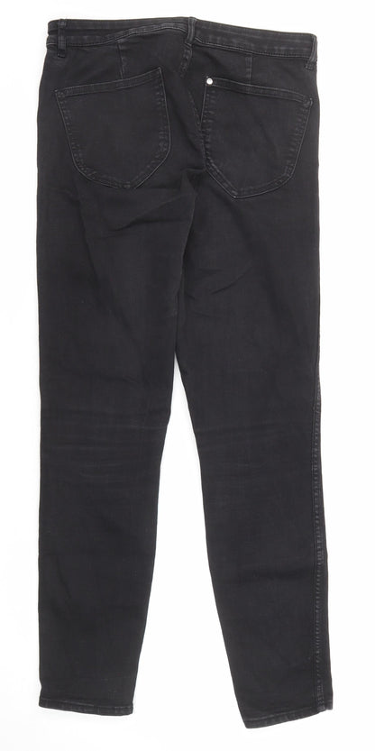 Womens UK Size 27 in H&M Regular Fit Skinny Black Jeans