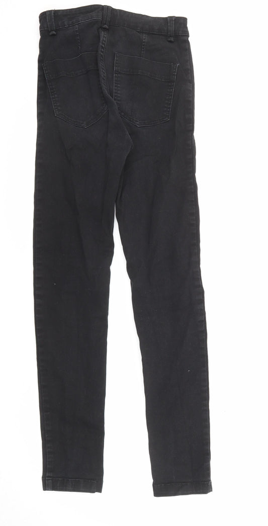 Womens UK Size 8 H&M Regular Fit Skinny Black Jeans