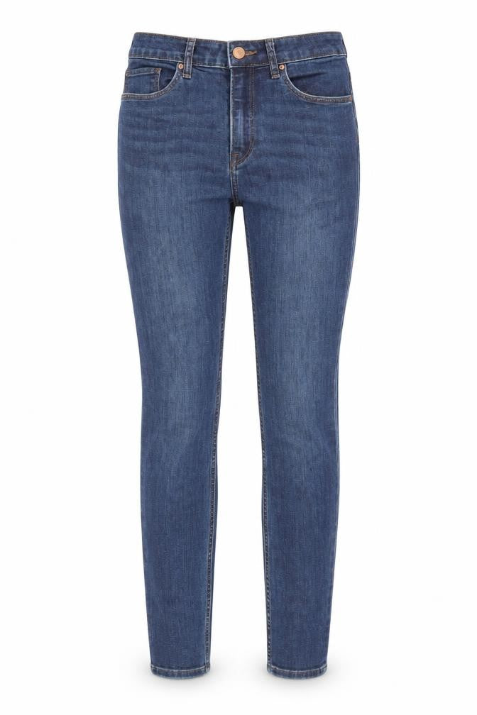 Womens UK Size 8 H&M Regular Fit Skinny Blue Jeans