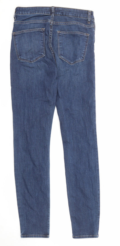 Womens UK Size 8 H&M Regular Fit Skinny Blue Jeans