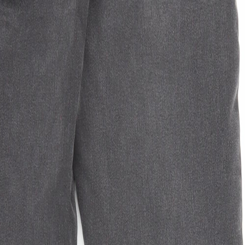 Dorothy Perkins Womens Grey Cotton Skinny Jeans Size 8 L28 in Regular Zip