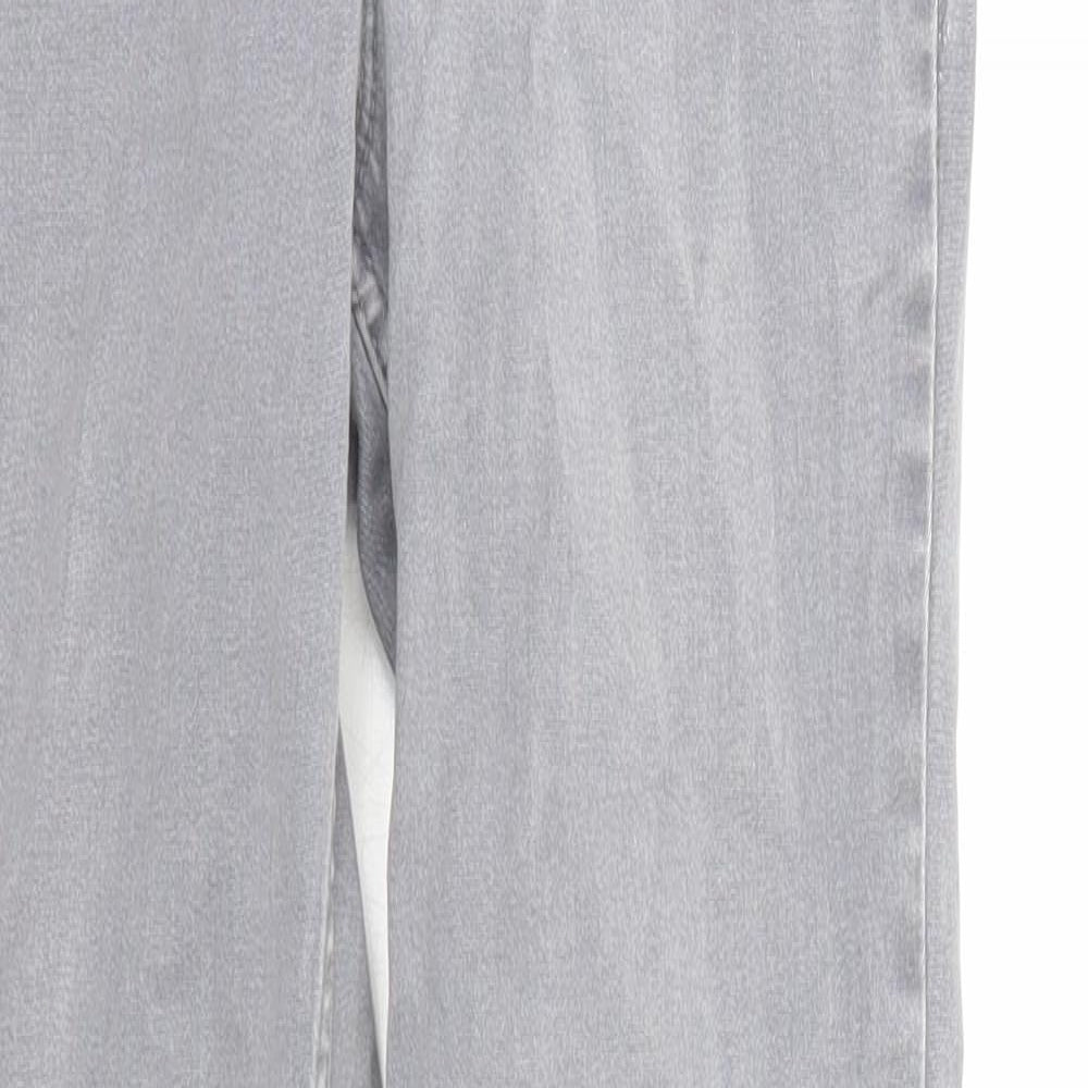 New Look Womens Grey Cotton Skinny Jeans Size 8 L28 in Regular Zip