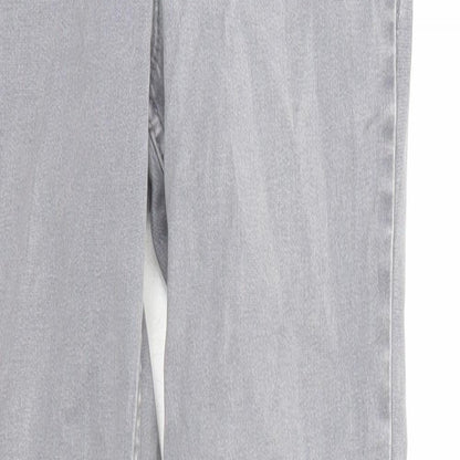 New Look Womens Grey Cotton Skinny Jeans Size 8 L28 in Regular Zip