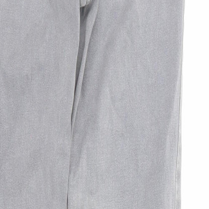 New Look Womens Grey Cotton Skinny Jeans Size 8 L28 in Regular Zip