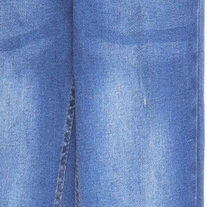 Cuidado Con El Perro Womens Blue Cotton Skinny Jeans Size 30 in L31 in Regular Zip